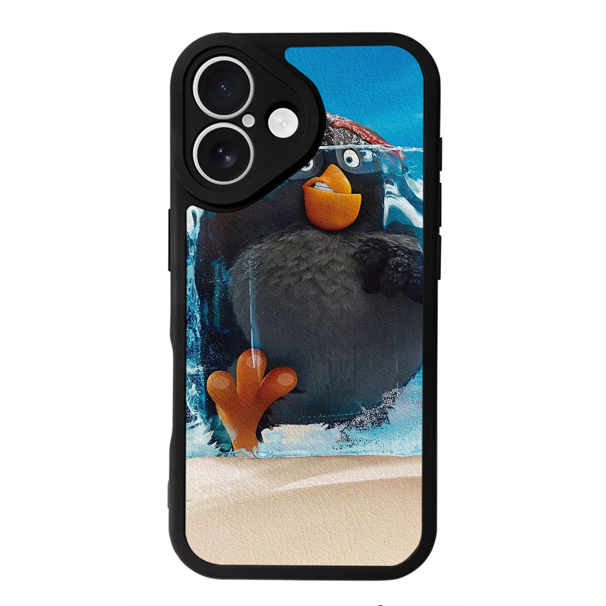 （画像用） Angry Birds アングリーバード 【iPhone 16シリーズ対応】シリコンスマホケース（レザー調） 材質：シリコン